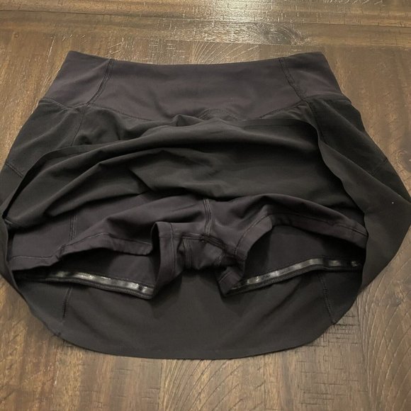 Athleta Black Run With It Skort Size X-Small Golf Tennis Pickleball Activewear - Picture 8 of 10